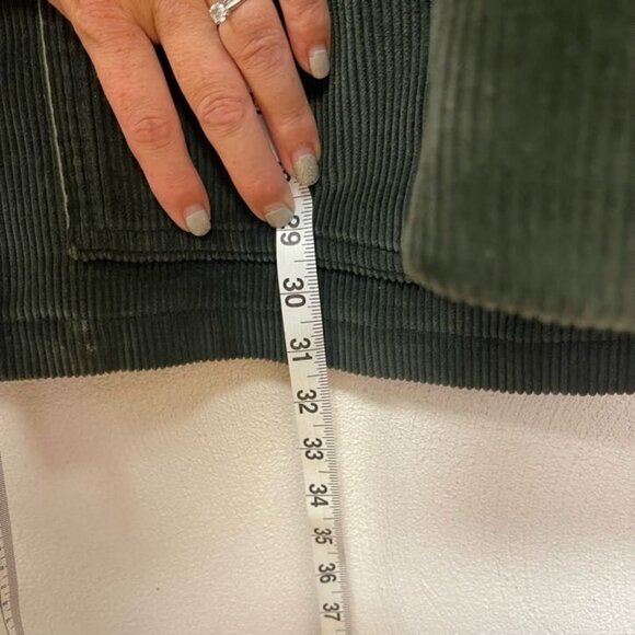 Sportswear Corduroy Utility Jacket Long Sleeves Front Button Green Size 40 Reg - Picture 11 of 11